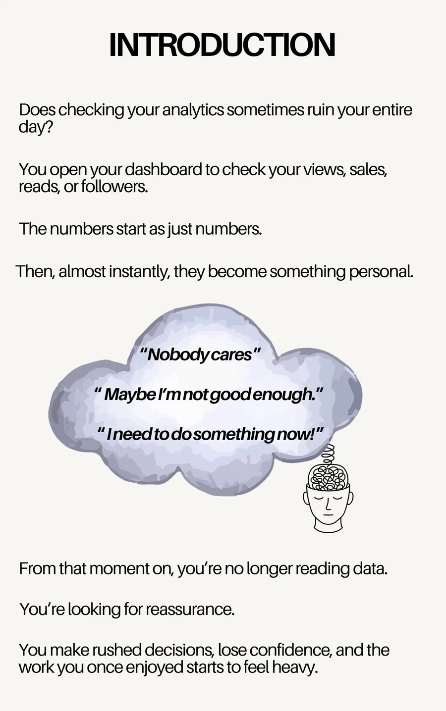 Guide page: Introduction. Does checking your analytics sometimes ruin your entire day?